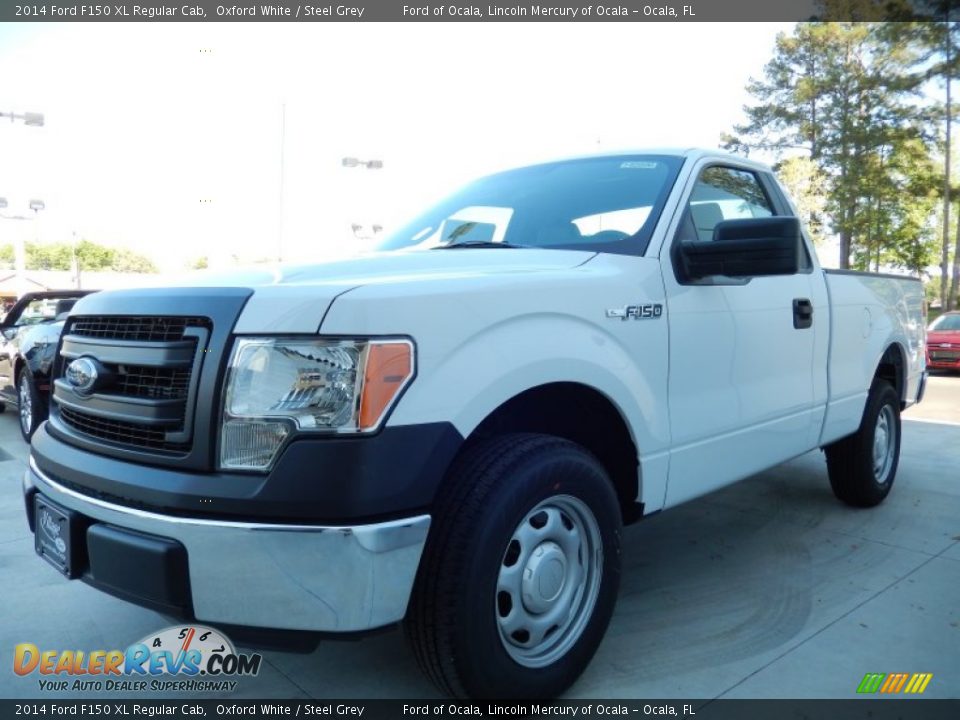2014 Ford F150 XL Regular Cab Oxford White / Steel Grey Photo #1
