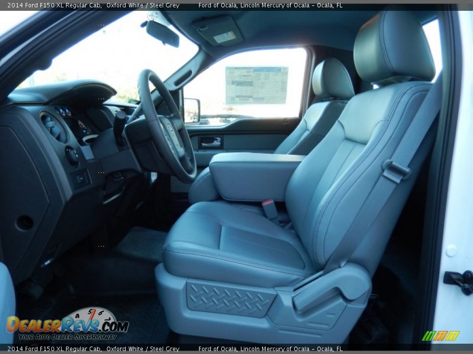 2014 Ford F150 XL Regular Cab Oxford White / Steel Grey Photo #6