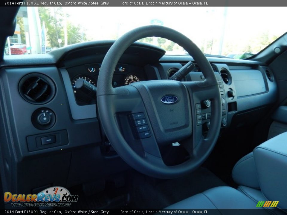 2014 Ford F150 XL Regular Cab Oxford White / Steel Grey Photo #7