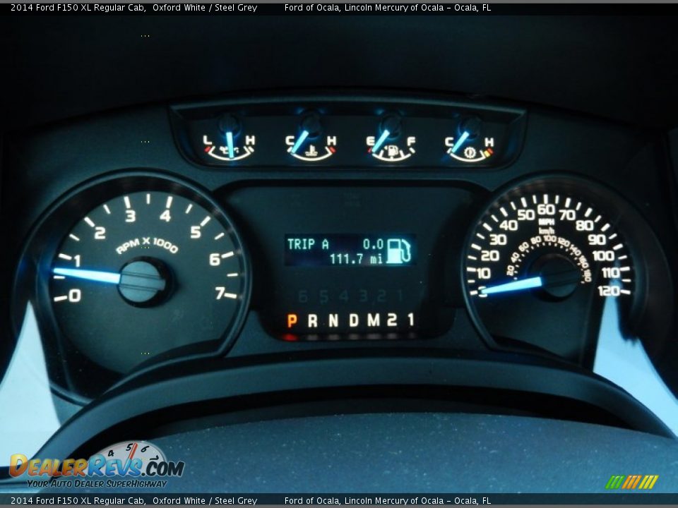 2014 Ford F150 XL Regular Cab Oxford White / Steel Grey Photo #8
