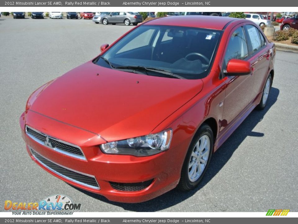 2012 Mitsubishi Lancer SE AWD Rally Red Metallic / Black Photo #1