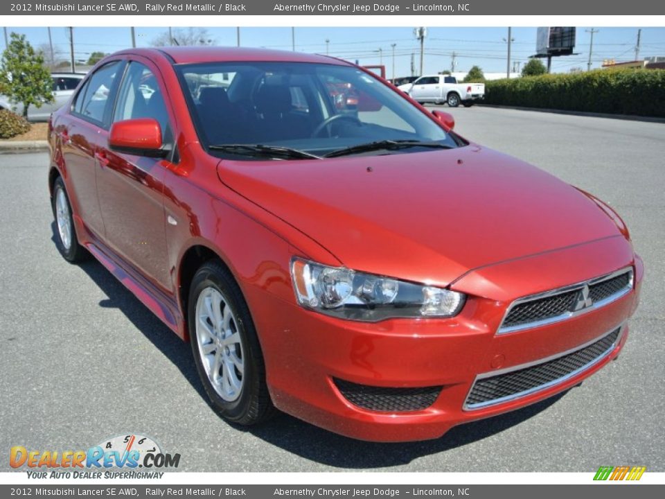 2012 Mitsubishi Lancer SE AWD Rally Red Metallic / Black Photo #2