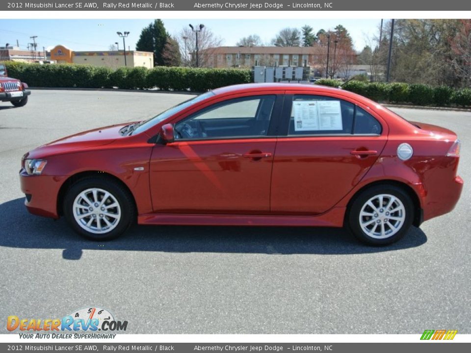 2012 Mitsubishi Lancer SE AWD Rally Red Metallic / Black Photo #3