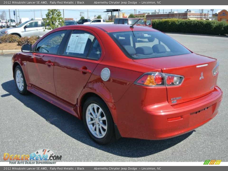 2012 Mitsubishi Lancer SE AWD Rally Red Metallic / Black Photo #4