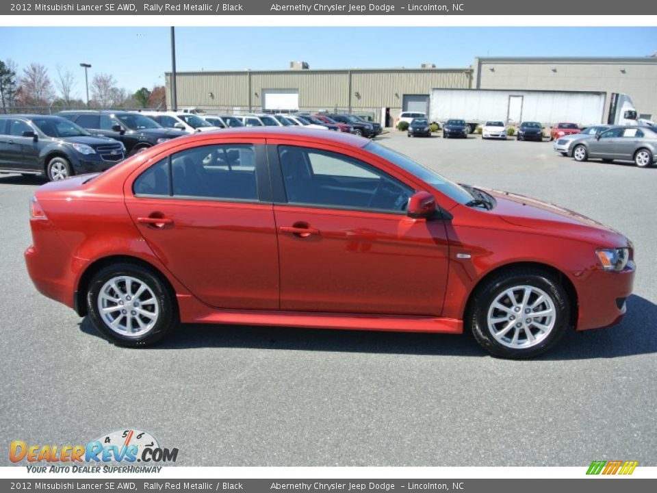 2012 Mitsubishi Lancer SE AWD Rally Red Metallic / Black Photo #6