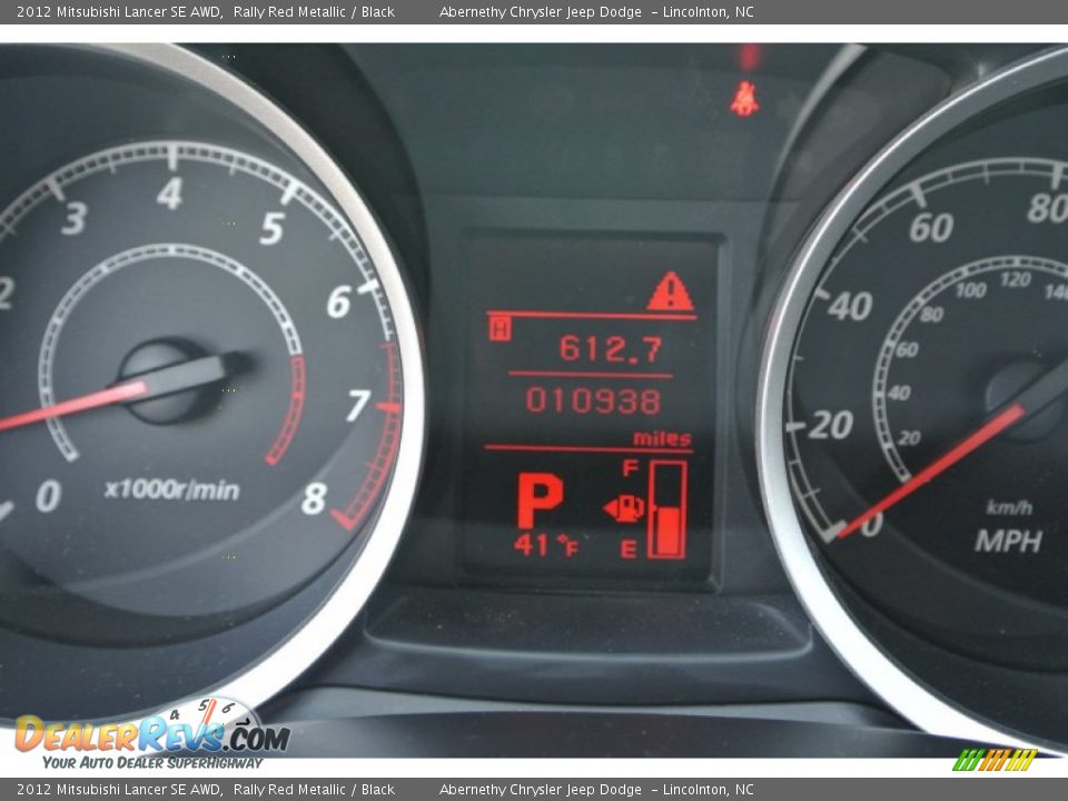 2012 Mitsubishi Lancer SE AWD Rally Red Metallic / Black Photo #18