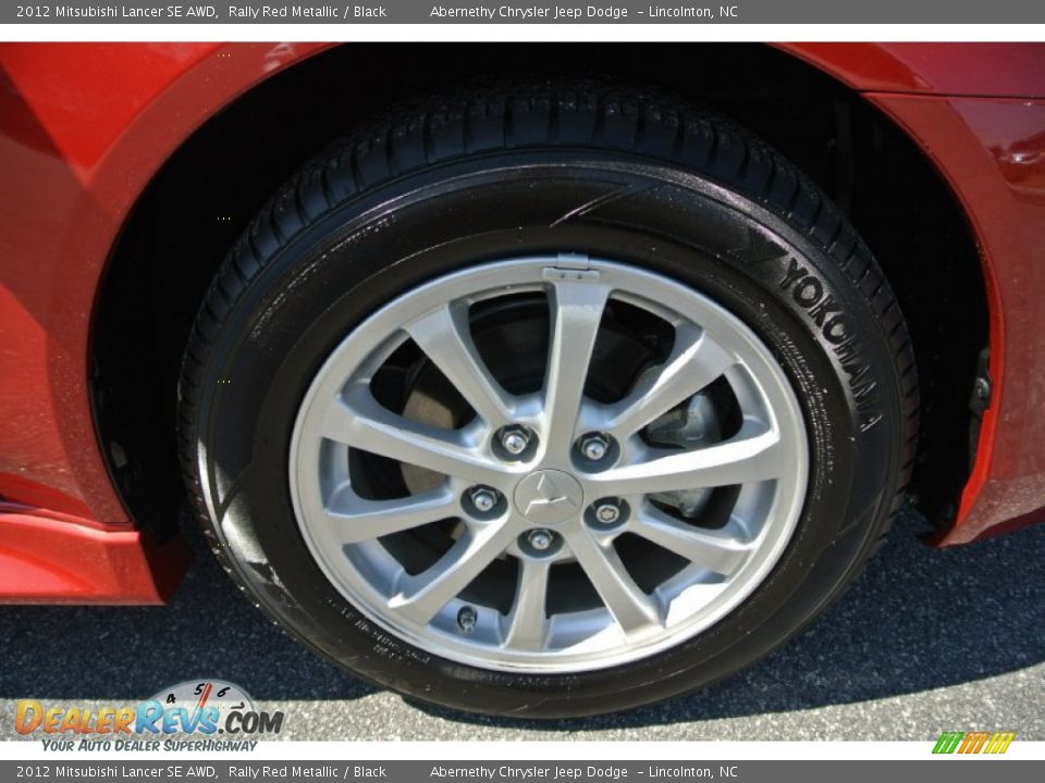 2012 Mitsubishi Lancer SE AWD Rally Red Metallic / Black Photo #24