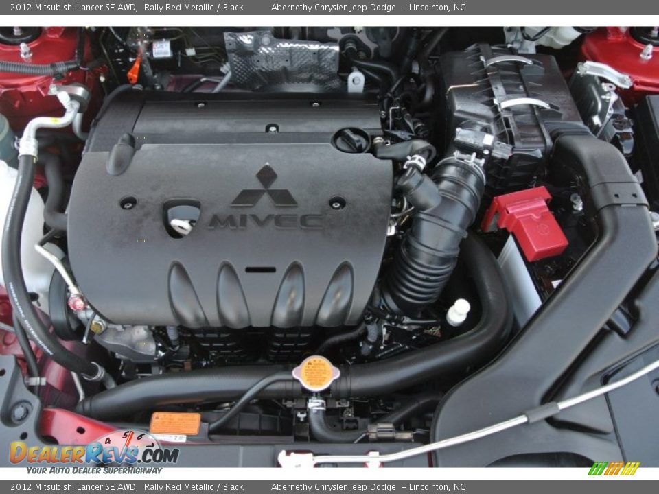 2012 Mitsubishi Lancer SE AWD Rally Red Metallic / Black Photo #25