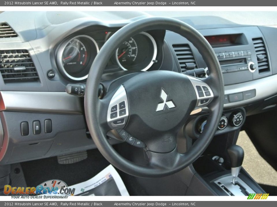 2012 Mitsubishi Lancer SE AWD Rally Red Metallic / Black Photo #26