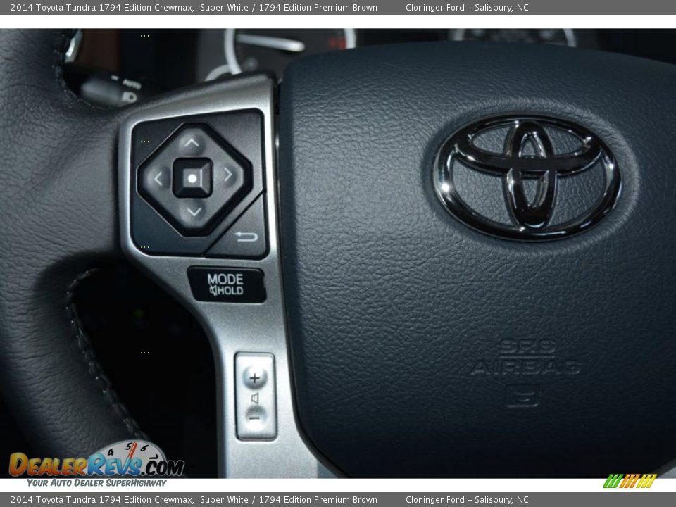 2014 Toyota Tundra 1794 Edition Crewmax Super White / 1794 Edition Premium Brown Photo #24