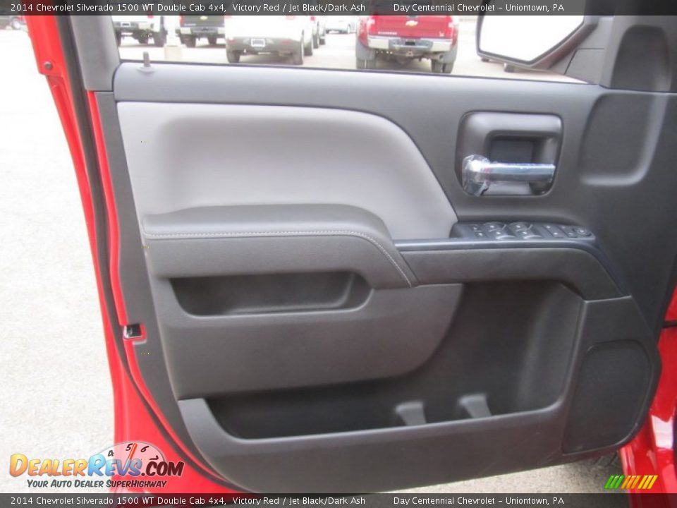 2014 Chevrolet Silverado 1500 WT Double Cab 4x4 Victory Red / Jet Black/Dark Ash Photo #11