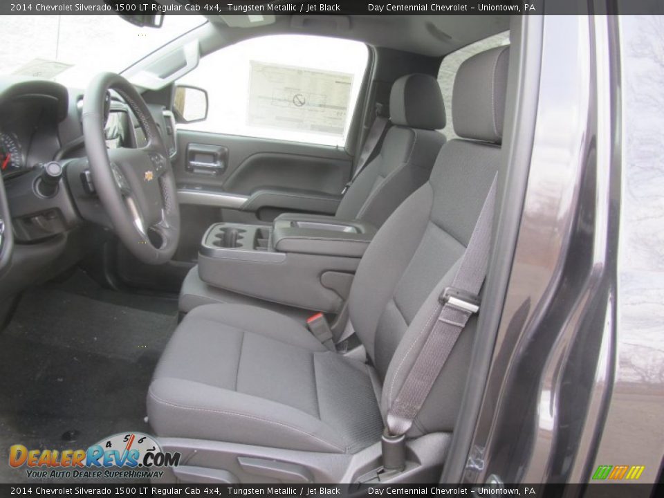 Jet Black Interior - 2014 Chevrolet Silverado 1500 LT Regular Cab 4x4 Photo #13