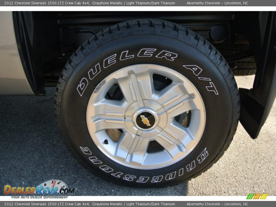 2012 Chevrolet Silverado 1500 LTZ Crew Cab 4x4 Graystone Metallic / Light Titanium/Dark Titanium Photo #22