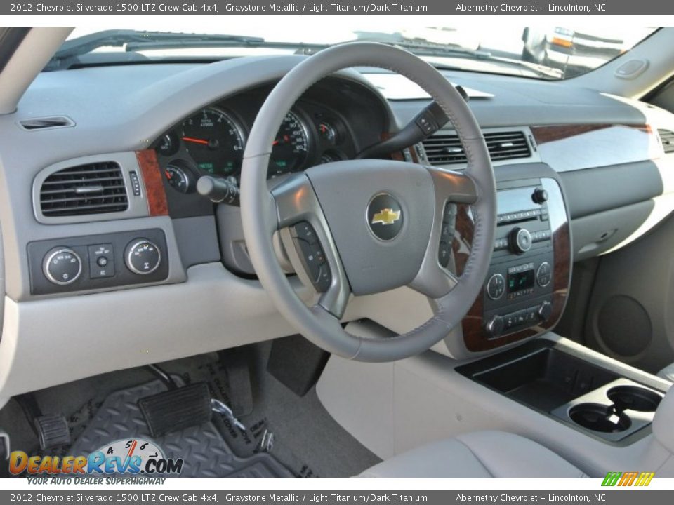 2012 Chevrolet Silverado 1500 LTZ Crew Cab 4x4 Graystone Metallic / Light Titanium/Dark Titanium Photo #25