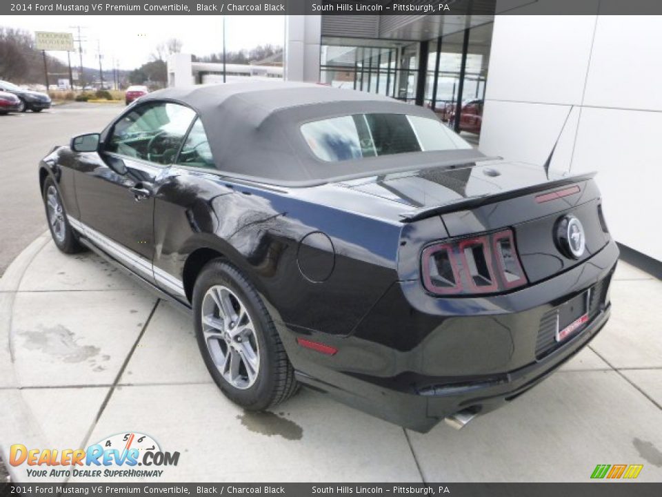 2014 Ford Mustang V6 Premium Convertible Black / Charcoal Black Photo #3