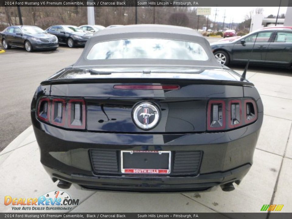 2014 Ford Mustang V6 Premium Convertible Black / Charcoal Black Photo #4