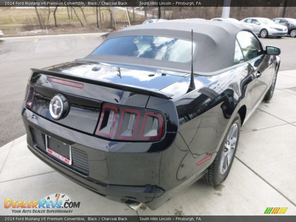 2014 Ford Mustang V6 Premium Convertible Black / Charcoal Black Photo #5