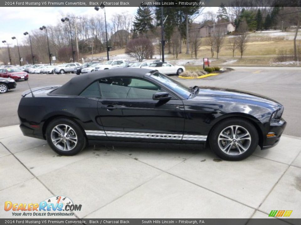2014 Ford Mustang V6 Premium Convertible Black / Charcoal Black Photo #6