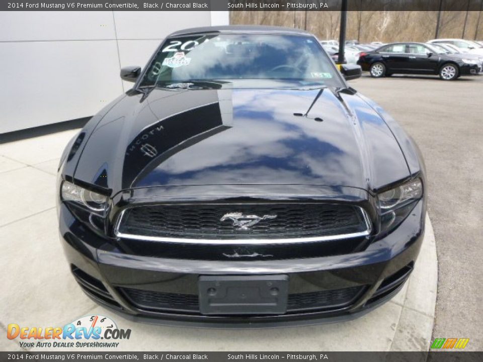 2014 Ford Mustang V6 Premium Convertible Black / Charcoal Black Photo #8