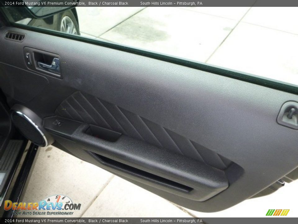 2014 Ford Mustang V6 Premium Convertible Black / Charcoal Black Photo #13