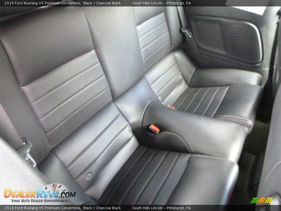 2014 Ford Mustang V6 Premium Convertible Black / Charcoal Black Photo #14