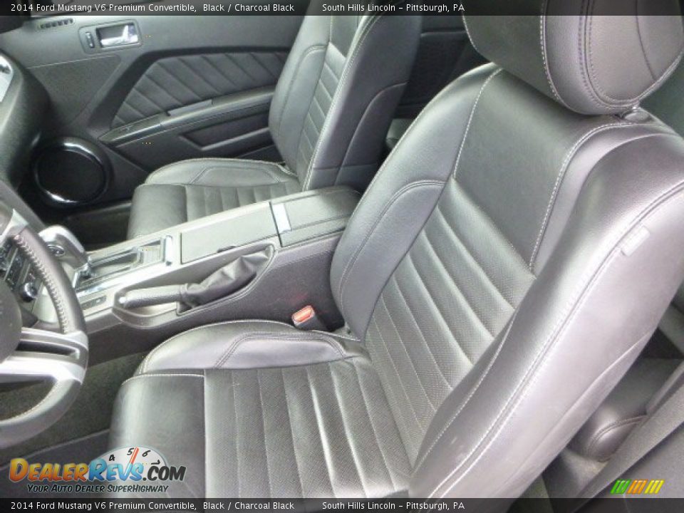 2014 Ford Mustang V6 Premium Convertible Black / Charcoal Black Photo #15