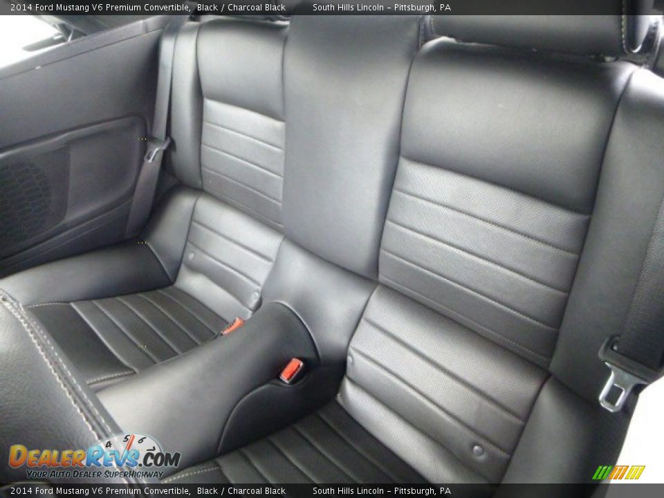 2014 Ford Mustang V6 Premium Convertible Black / Charcoal Black Photo #16