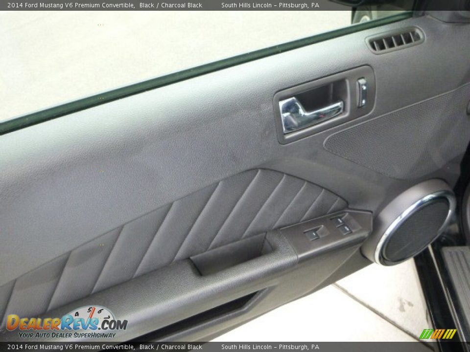 2014 Ford Mustang V6 Premium Convertible Black / Charcoal Black Photo #18
