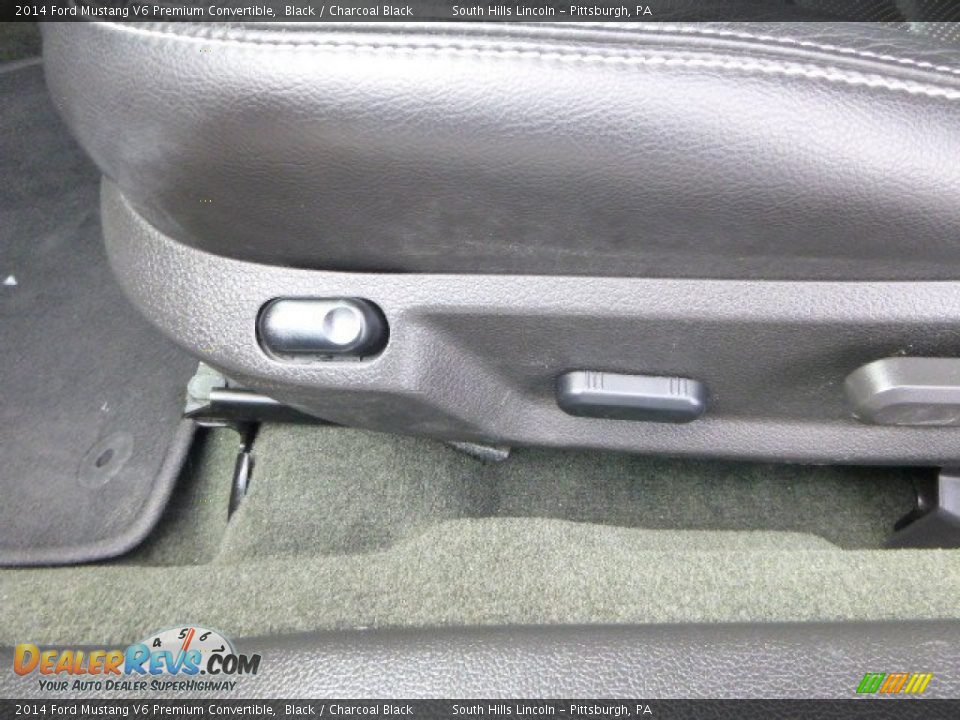2014 Ford Mustang V6 Premium Convertible Black / Charcoal Black Photo #19