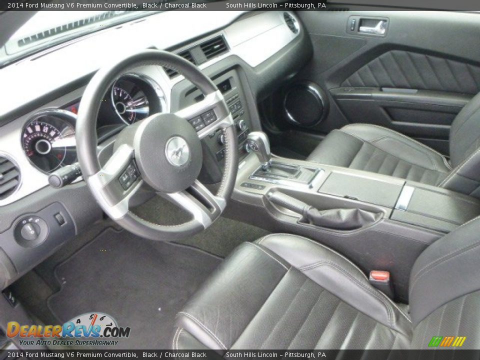 2014 Ford Mustang V6 Premium Convertible Black / Charcoal Black Photo #20