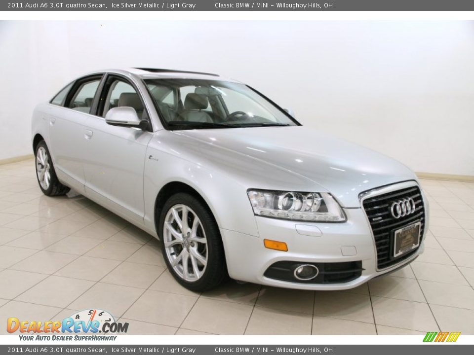 2011 Audi A6 3.0T quattro Sedan Ice Silver Metallic / Light Gray Photo #1