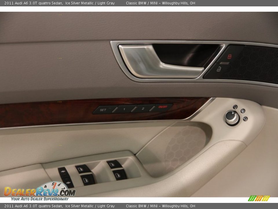 2011 Audi A6 3.0T quattro Sedan Ice Silver Metallic / Light Gray Photo #6