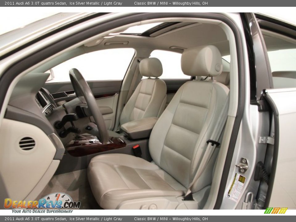 Light Gray Interior - 2011 Audi A6 3.0T quattro Sedan Photo #7