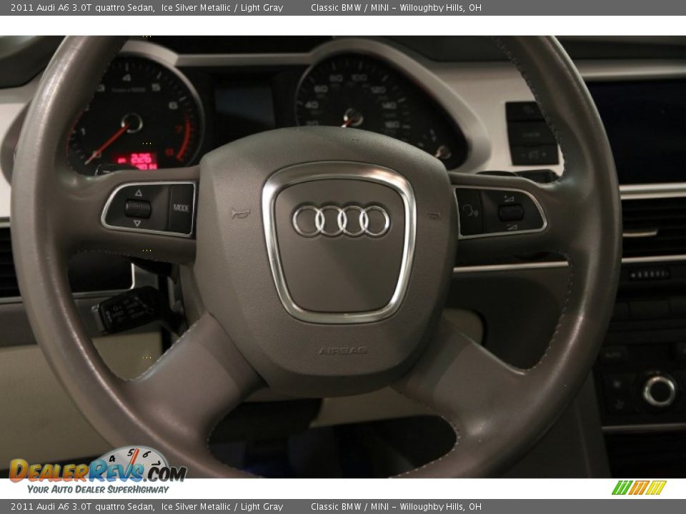 2011 Audi A6 3.0T quattro Sedan Steering Wheel Photo #8