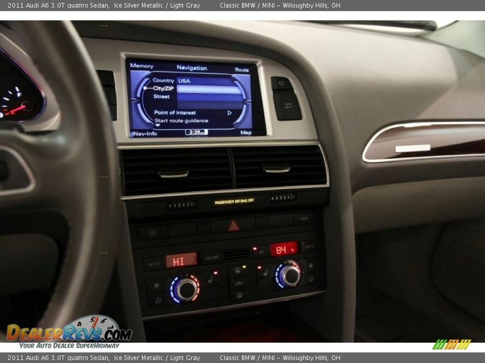 2011 Audi A6 3.0T quattro Sedan Ice Silver Metallic / Light Gray Photo #10
