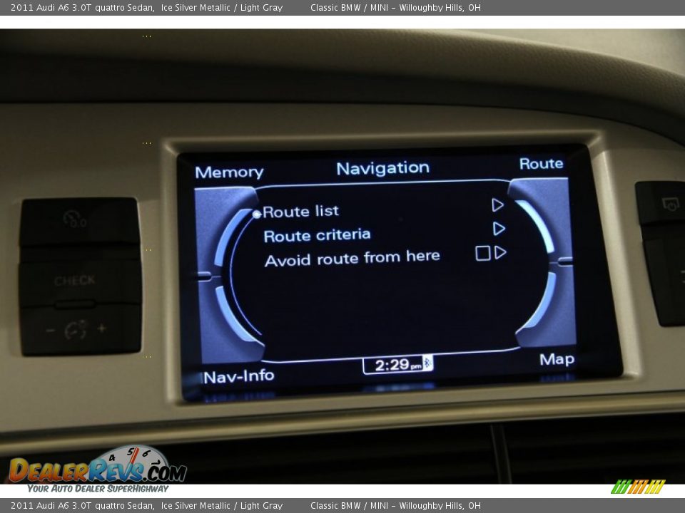 2011 Audi A6 3.0T quattro Sedan Ice Silver Metallic / Light Gray Photo #13