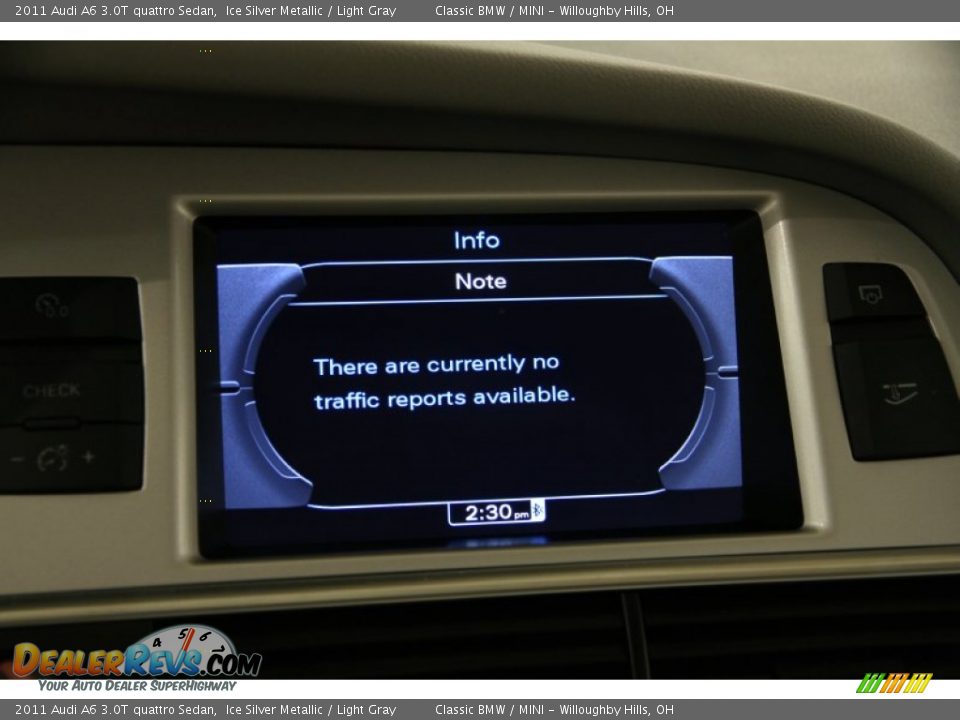 2011 Audi A6 3.0T quattro Sedan Ice Silver Metallic / Light Gray Photo #14