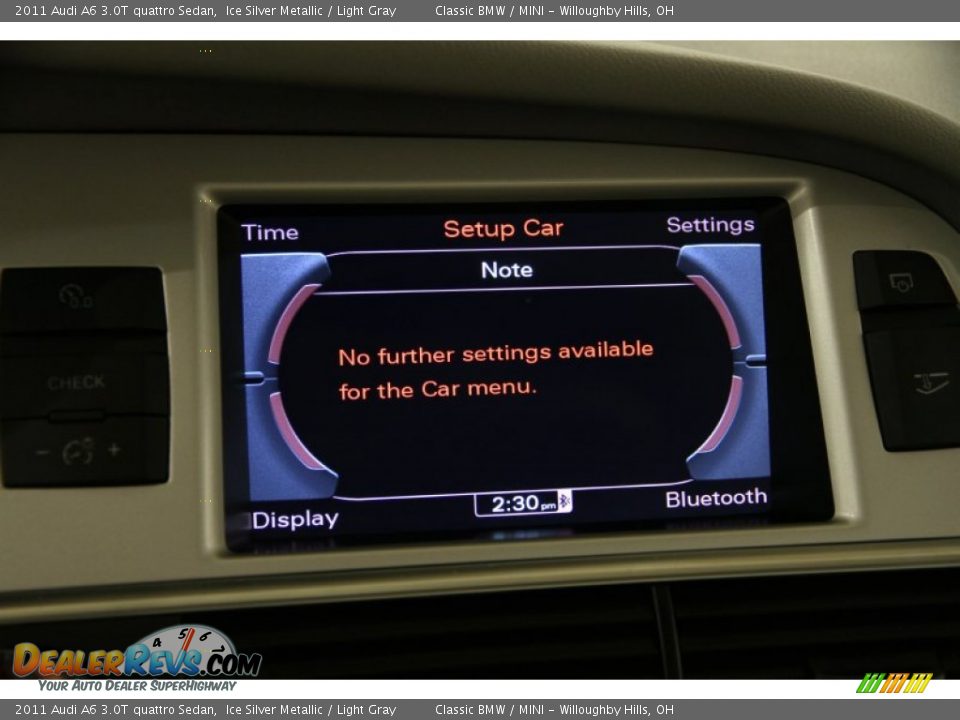 2011 Audi A6 3.0T quattro Sedan Ice Silver Metallic / Light Gray Photo #16