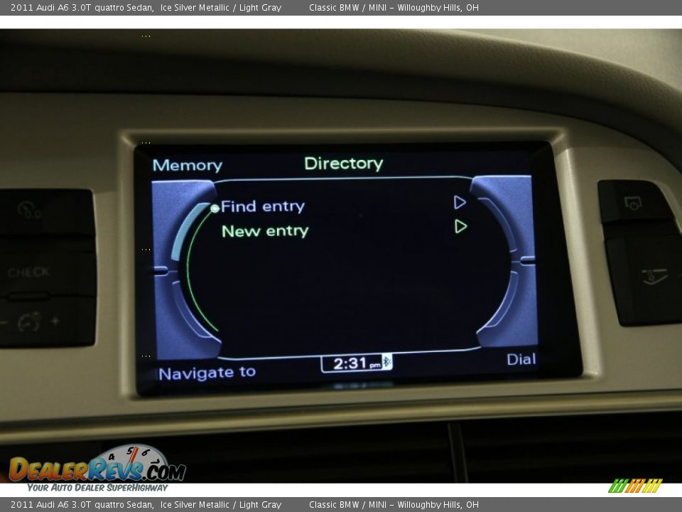 2011 Audi A6 3.0T quattro Sedan Ice Silver Metallic / Light Gray Photo #21