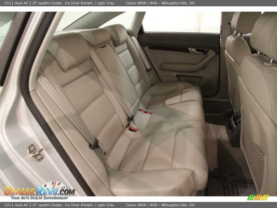 Rear Seat of 2011 Audi A6 3.0T quattro Sedan Photo #28
