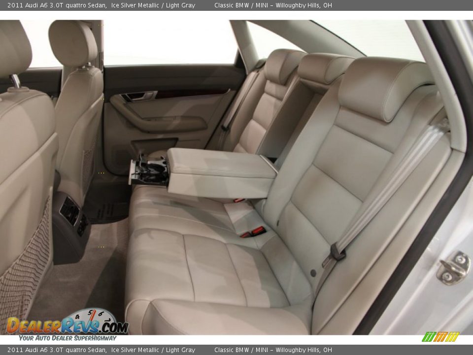 Rear Seat of 2011 Audi A6 3.0T quattro Sedan Photo #30