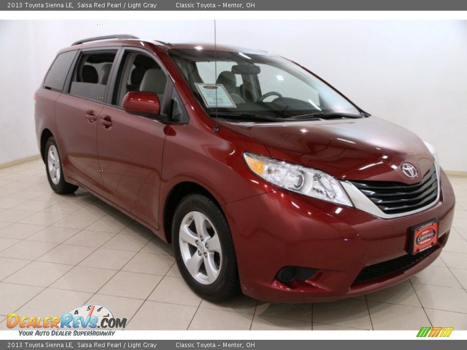 2013 Toyota Sienna LE Salsa Red Pearl / Light Gray Photo #1