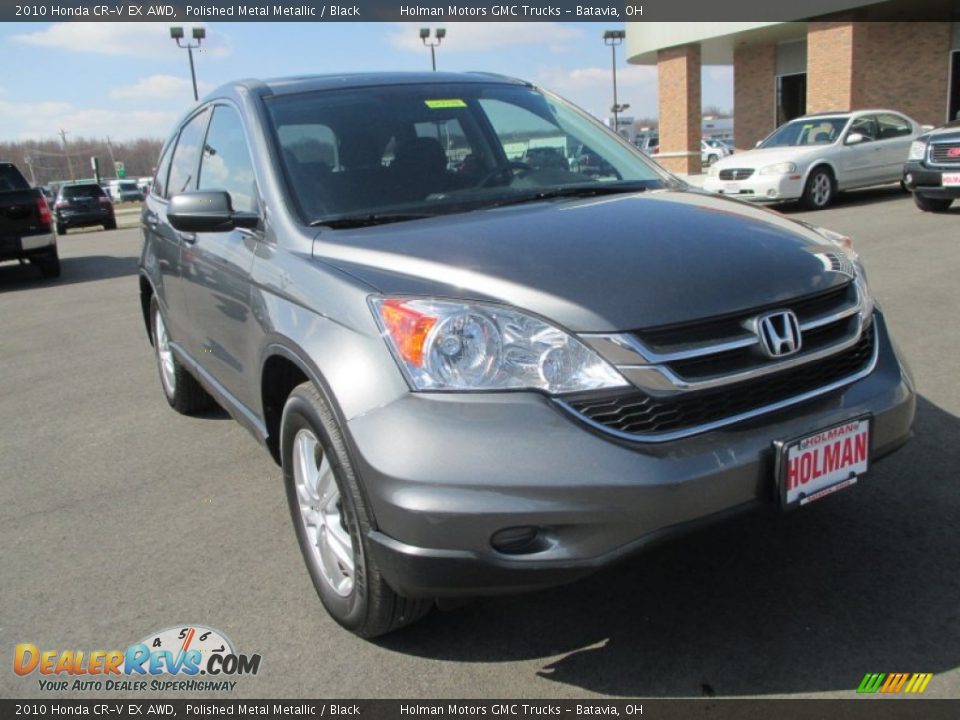 2010 Honda CR-V EX AWD Polished Metal Metallic / Black Photo #2
