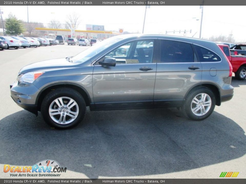 2010 Honda CR-V EX AWD Polished Metal Metallic / Black Photo #4