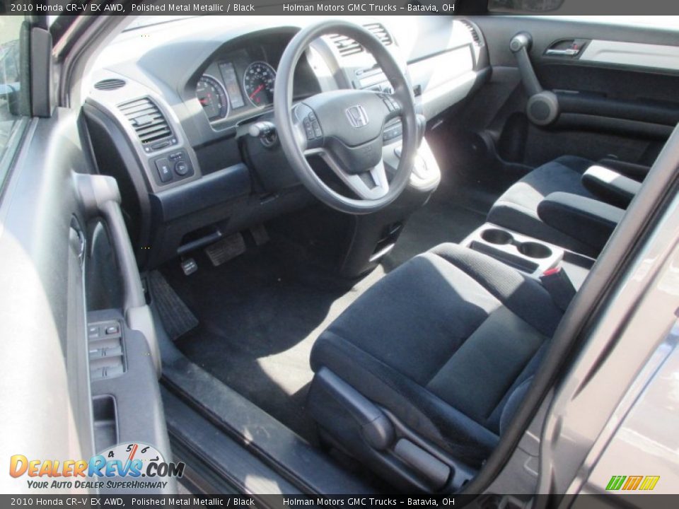 2010 Honda CR-V EX AWD Polished Metal Metallic / Black Photo #6