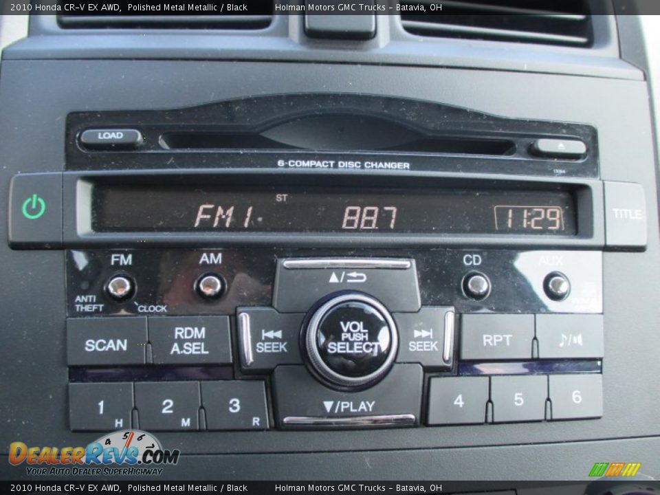 2010 Honda CR-V EX AWD Polished Metal Metallic / Black Photo #8