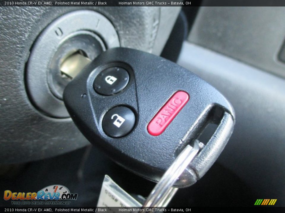 2010 Honda CR-V EX AWD Polished Metal Metallic / Black Photo #10