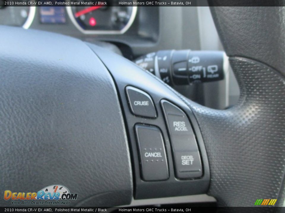 2010 Honda CR-V EX AWD Polished Metal Metallic / Black Photo #11