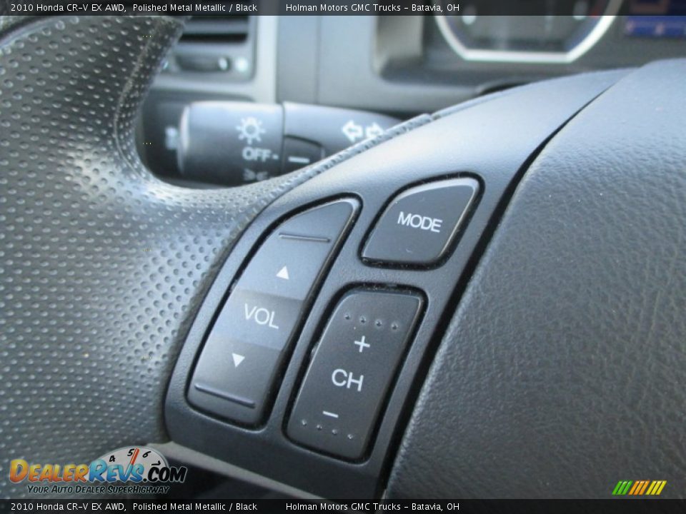 2010 Honda CR-V EX AWD Polished Metal Metallic / Black Photo #12