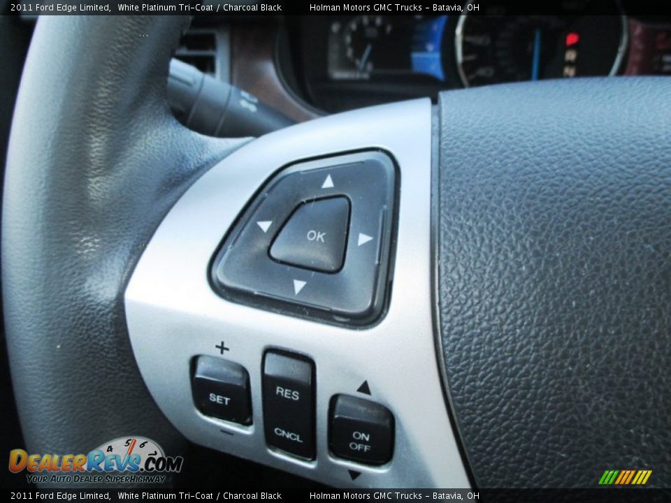 2011 Ford Edge Limited White Platinum Tri-Coat / Charcoal Black Photo #16